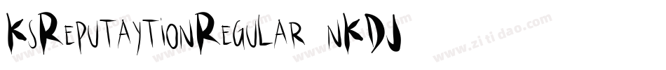 KsReputaytionRegular-nKDJ字体转换