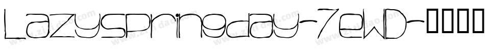 Lazyspringday-7eWD字体转换