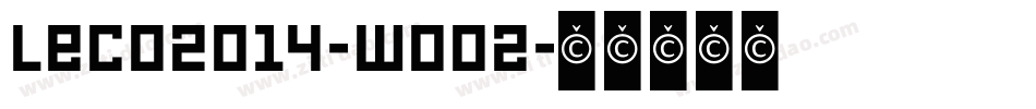 Leco2014-wOOz字体转换