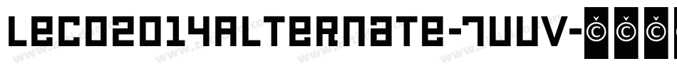 Leco2014Alternate-7vvV字体转换