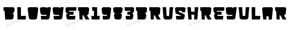 Blogger1983BrushRegular-mLP95字体转换