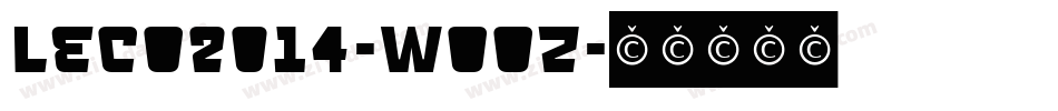 Leco2014-wOOz字体转换