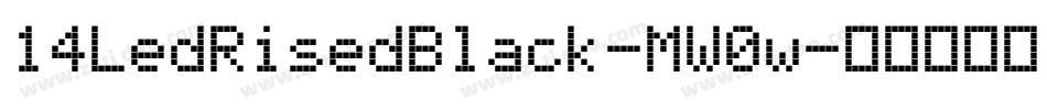 14LedRisedBlack-MW0w字体转换