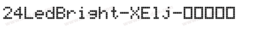24LedBright-XElj字体转换