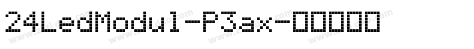 24LedModul-P3ax字体转换