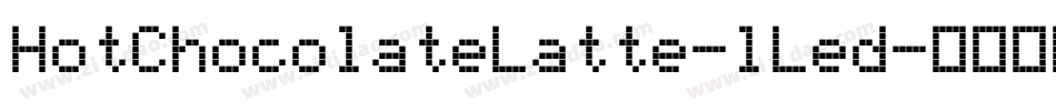 HotChocolateLatte-lLed字体转换