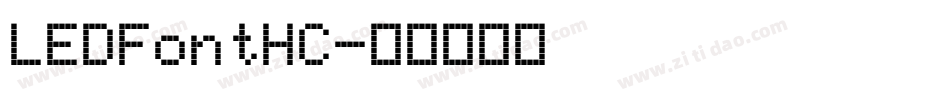 LEDFontHC字体转换
