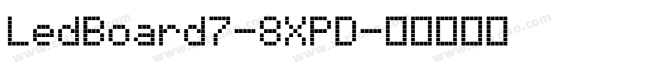 LedBoard7-8XPD字体转换