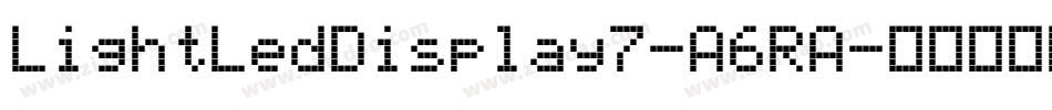 LightLedDisplay7-A6RA字体转换