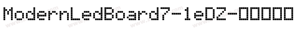 ModernLedBoard7-1eDZ字体转换
