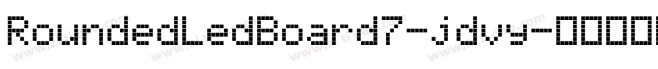 RoundedLedBoard7-jdvy字体转换