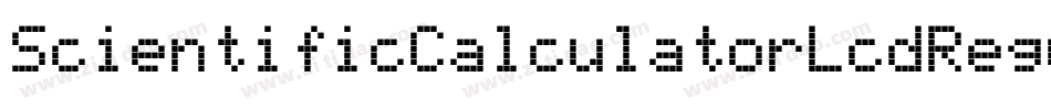 ScientificCalculatorLcdRegular-Kn7X字体转换