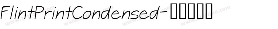 FlintPrintCondensed字体转换