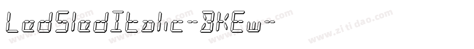 LedSledItalic-BKEw字体转换