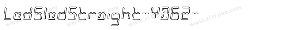 LedSledStraight-YD62字体转换