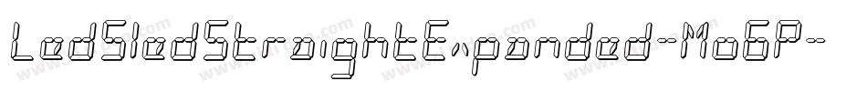 LedSledStraightExpanded-Mo6P字体转换