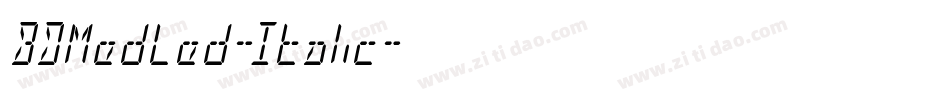 BDMedLed-Italic字体转换