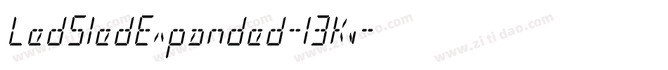 LedSledExpanded-13Kv字体转换