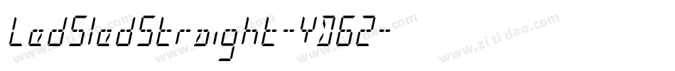 LedSledStraight-YD62字体转换