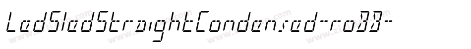 LedSledStraightCondensed-roBB字体转换