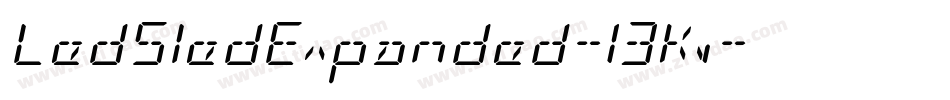 LedSledExpanded-13Kv字体转换