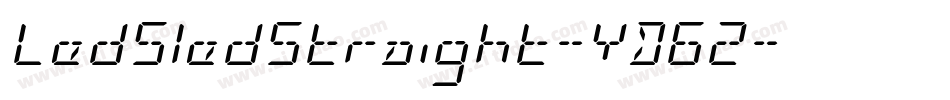 LedSledStraight-YD62字体转换