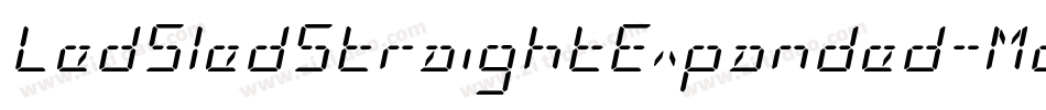 LedSledStraightExpanded-Mo6P字体转换