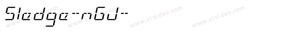 Sledge-nGJ字体转换