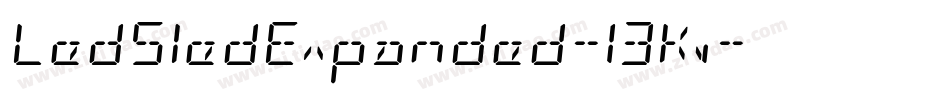 LedSledExpanded-13Kv字体转换