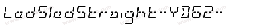 LedSledStraight-YD62字体转换