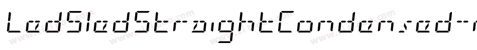 LedSledStraightCondensed-roBB字体转换