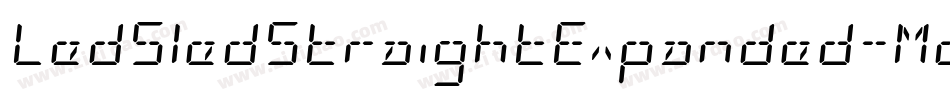 LedSledStraightExpanded-Mo6P字体转换