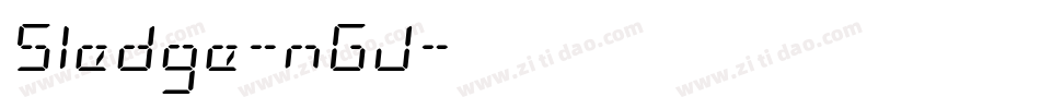 Sledge-nGJ字体转换