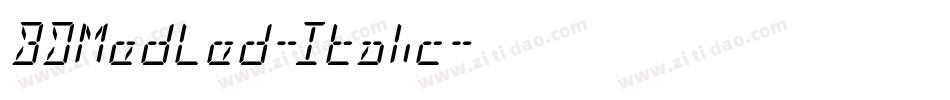 BDMedLed-Italic字体转换