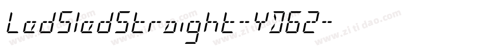 LedSledStraight-YD62字体转换