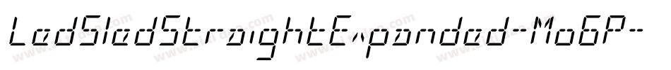 LedSledStraightExpanded-Mo6P字体转换