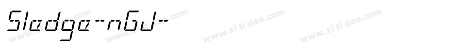 Sledge-nGJ字体转换
