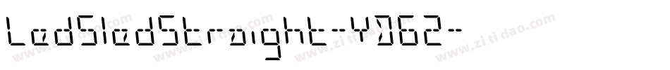 LedSledStraight-YD62字体转换