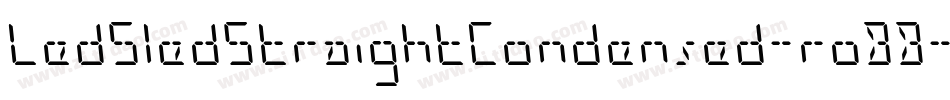 LedSledStraightCondensed-roBB字体转换