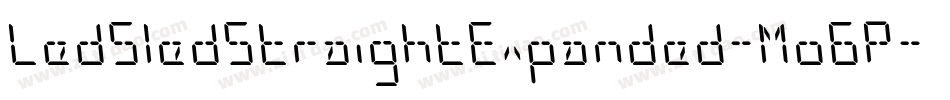 LedSledStraightExpanded-Mo6P字体转换