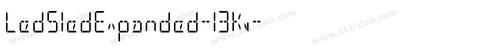 LedSledExpanded-13Kv字体转换