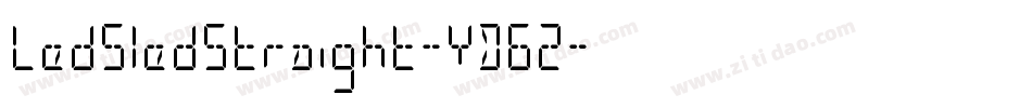 LedSledStraight-YD62字体转换