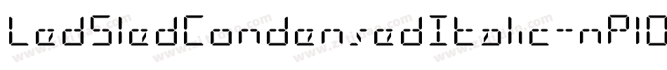 LedSledCondensedItalic-nPlO字体转换