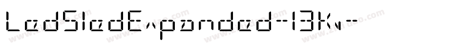 LedSledExpanded-13Kv字体转换