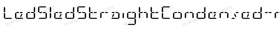 LedSledStraightCondensed-roBB字体转换