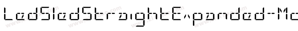 LedSledStraightExpanded-Mo6P字体转换