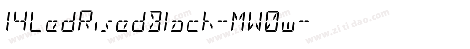 14LedRisedBlack-MW0w字体转换