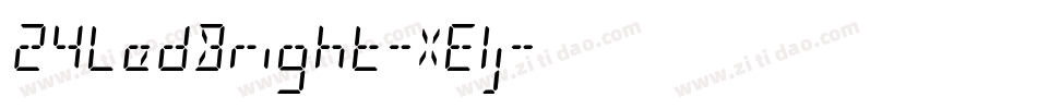 24LedBright-XElj字体转换