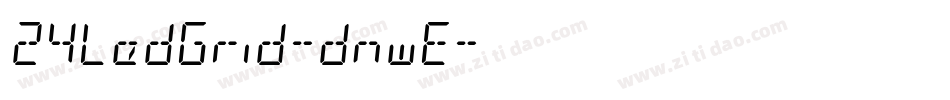 24LedGrid-dnwE字体转换