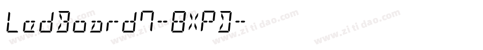 LedBoard7-8XPD字体转换